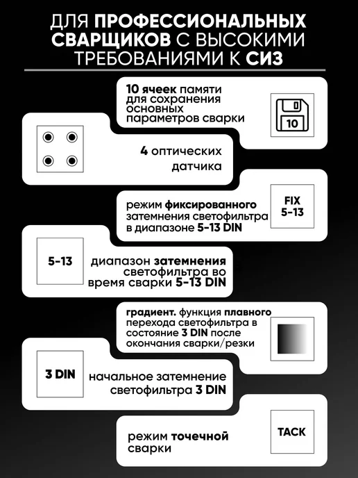 STARTWELD Сварочная маска хамелеон Start Digital X Pro, серый, фото 2