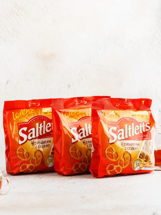 Lorenz Крендель с солью Saltletts 3 шт по 150 гр, 3 шт, 150 г, фото 2