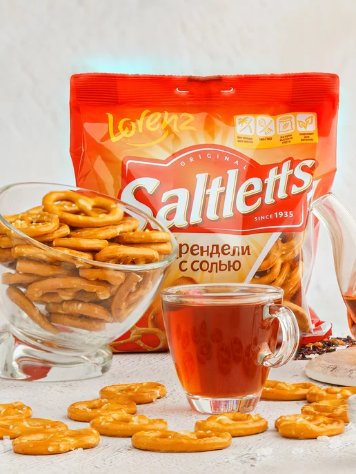 Lorenz Крендель с солью Saltletts 3 шт по 150 гр, 3 шт, 150 г, фото 3