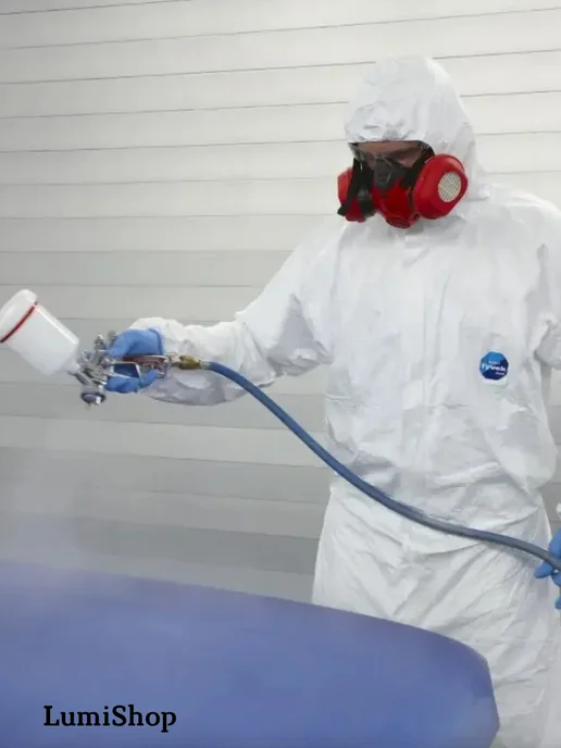 Tyvek/Комбинезоны Одноразовые/Защитный костюм Одноразовый медицинский защитный комбинезон 10шт, 10 шт, фото 4