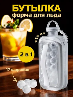 Форма для льда силиконовая бутылка