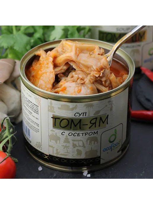 Eco Food LLC Суп том-ям с осетром 530 г 4 штук, 530 г, фото 2