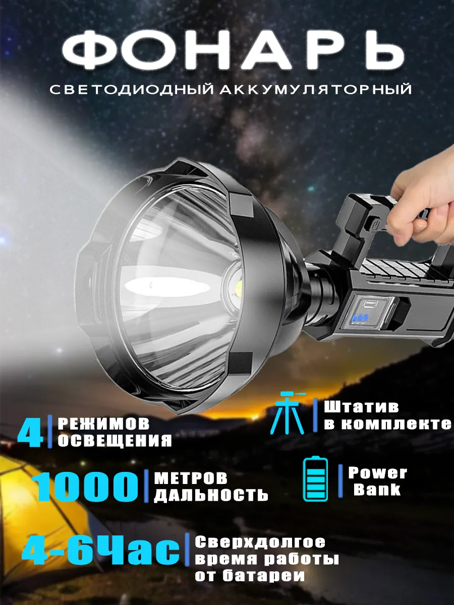 Подводный фонарь Черный