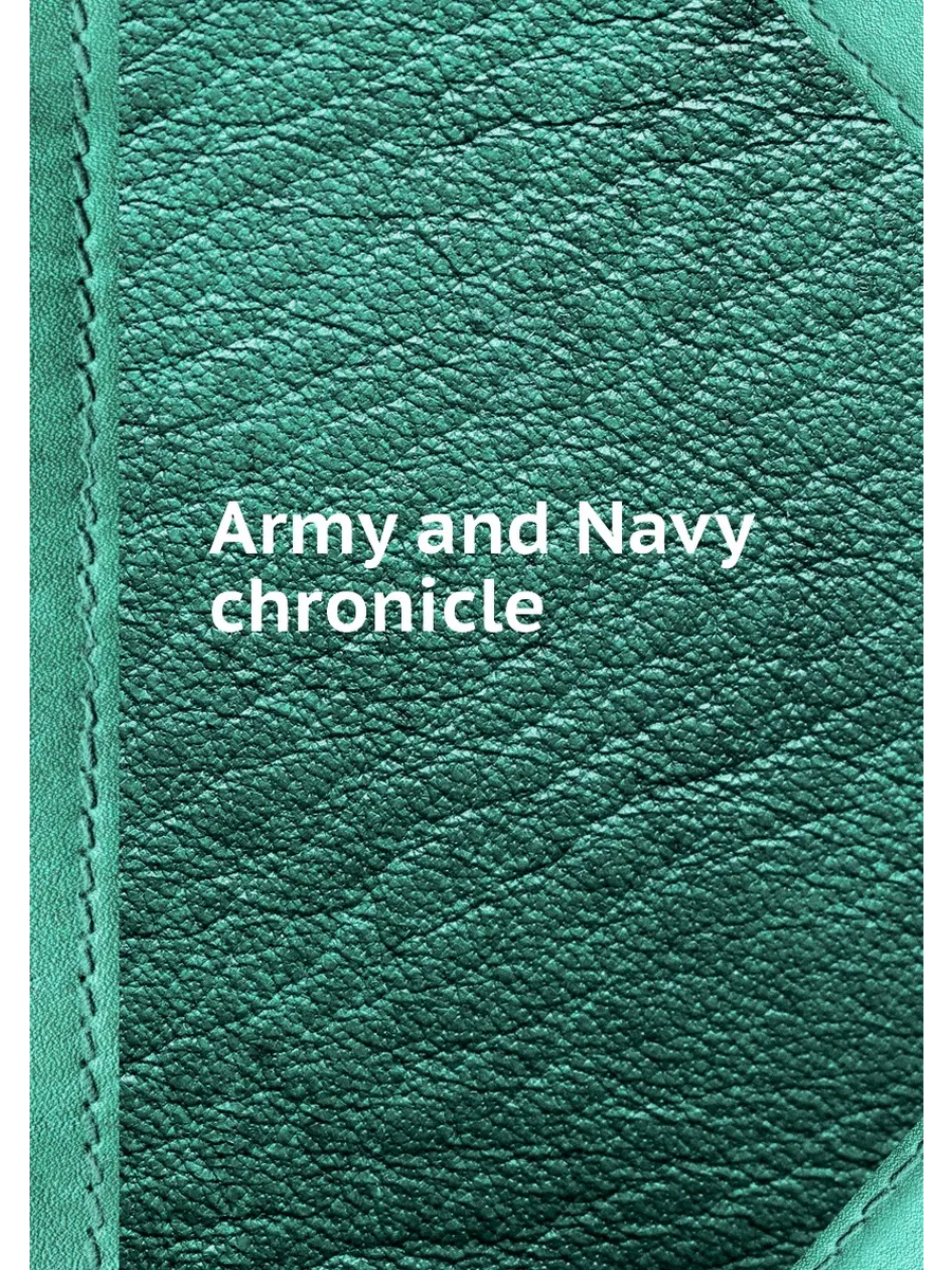 Army and Navy chronicle
