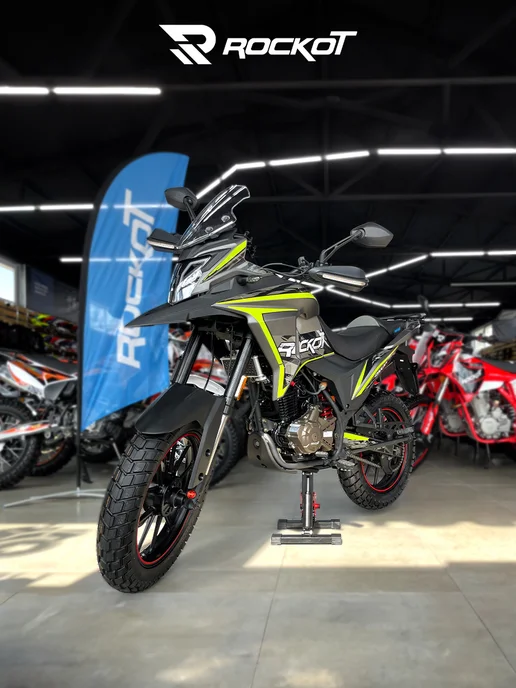 Мотоцикл турэндуро ROCKOT DAKAR ADVENTURE 2.0 (серый/красный), серый, фото 2