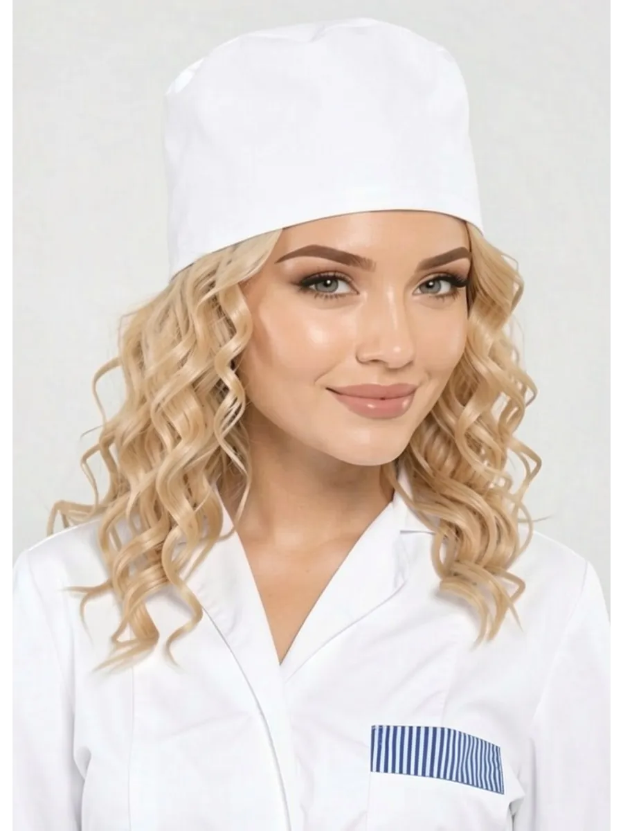Колпак медицинский белый, 2 шт