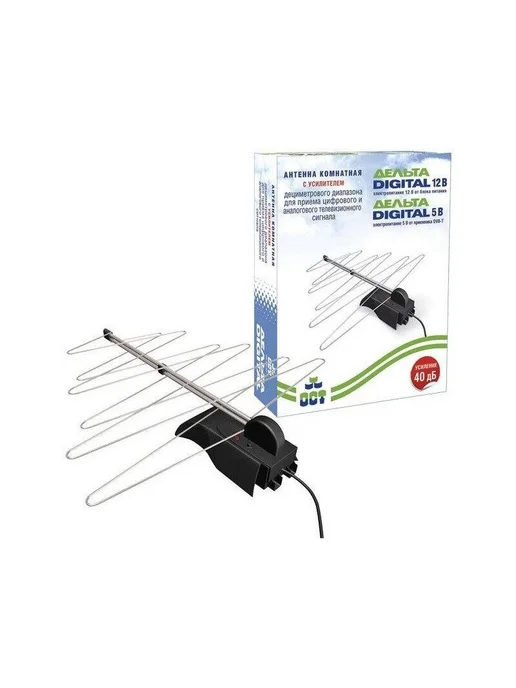 ДЕЛЬТА Антенна для телевизора комнатная К131А.03 12V активная, вариант, фото 5