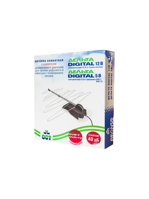 ДЕЛЬТА Антенна для телевизора комнатная К131А.03 12V активная, вариант, фото 7