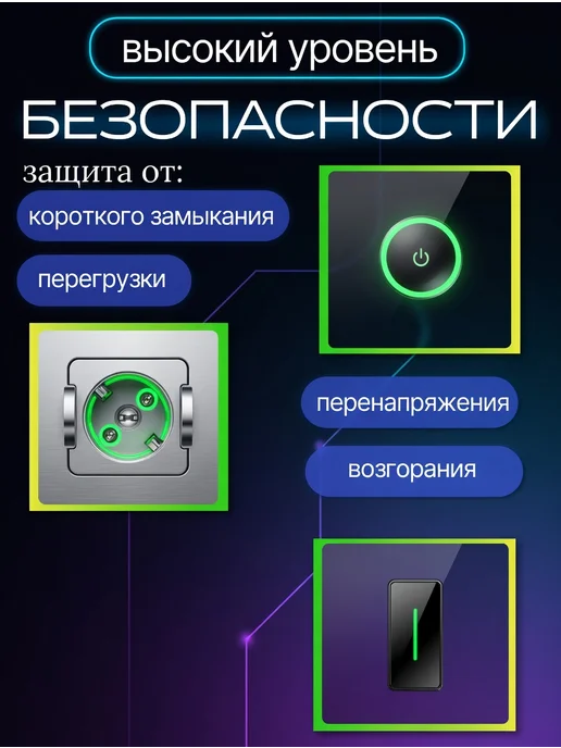 HALUMIX Сетевой разветвитель двойник с Type-C, белый, фото 4