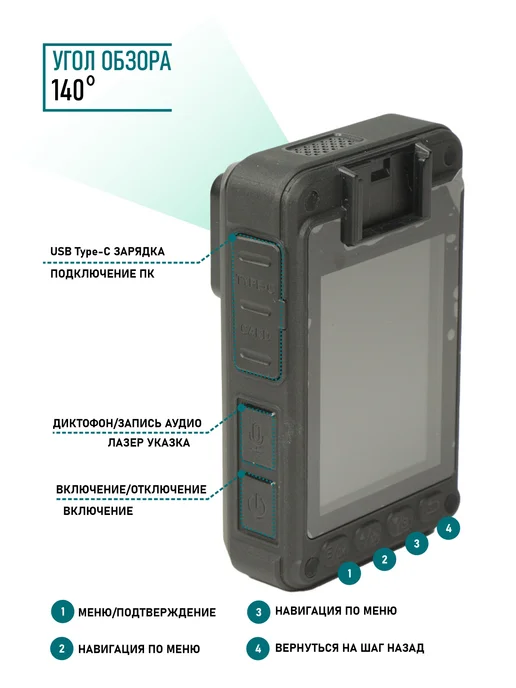 Bestcam Носимый видеорегистратор A11 64Gb GPS Wi-Fi 4G, 64 ГБ, 4 г, фото 4