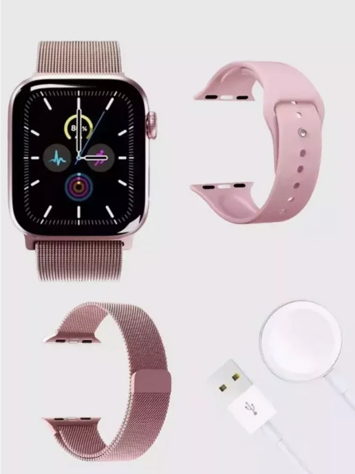 Smart Watch Стильные умные часы с множеством функций, розовый, фото 7