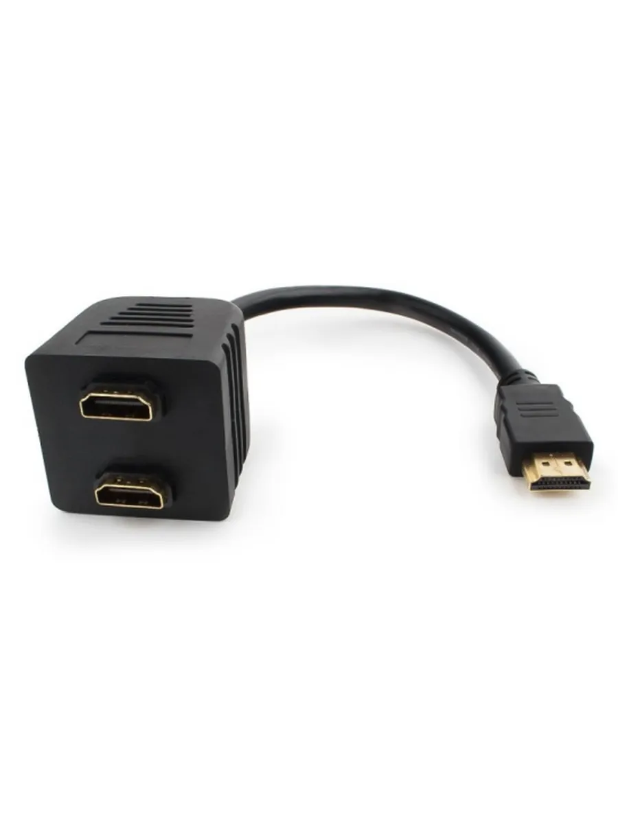 Разветвитель HDMI Cablexpert, HD19F 2x19F, 1 компьютер =>