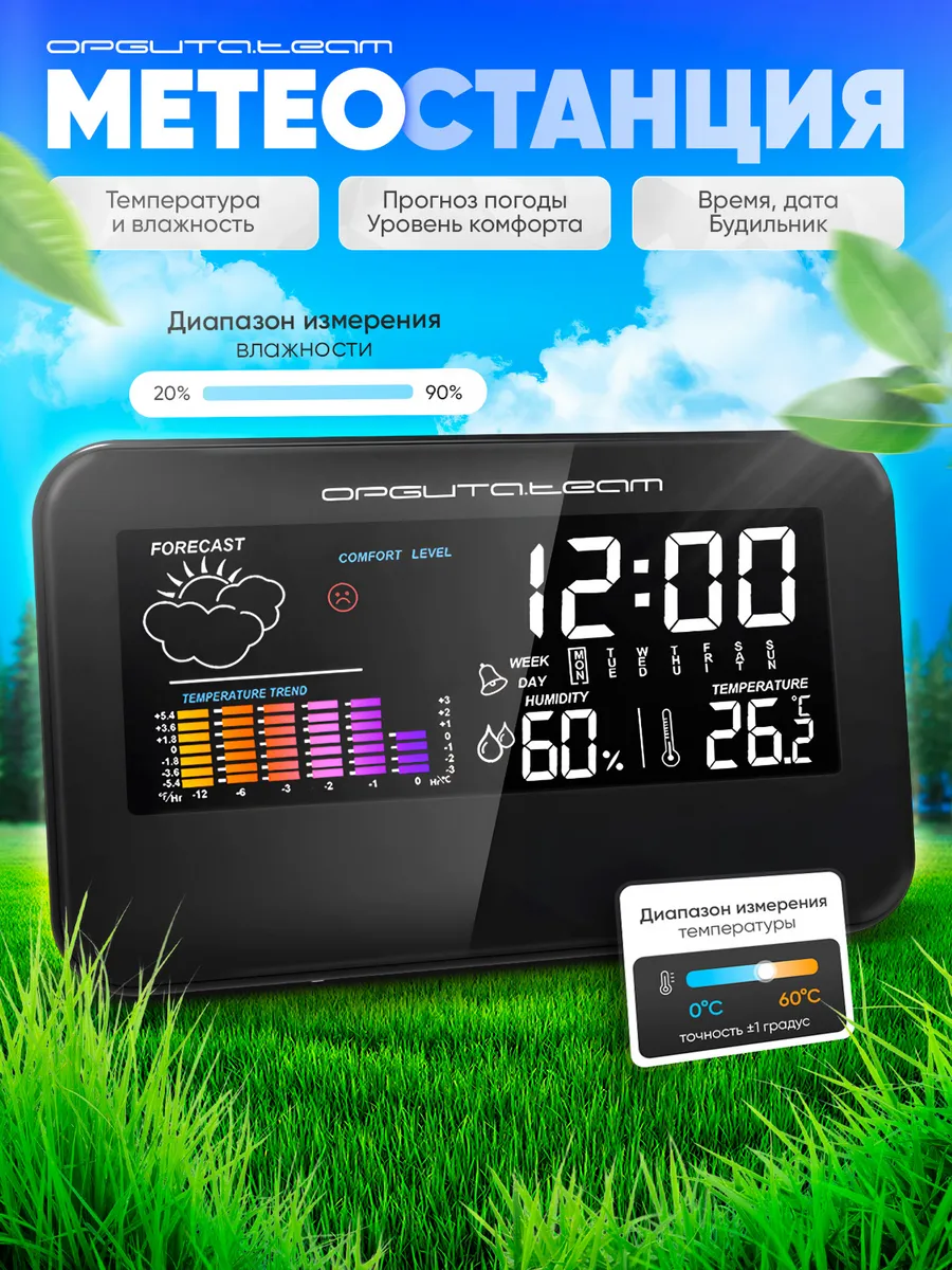 Термометр гигрометр цифровой Орбита OT-HOM29