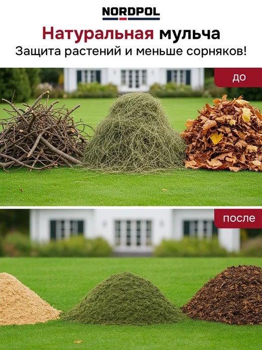 NORDPOL Измельчитель садовый для дачи и огорода, вариант, фото 7