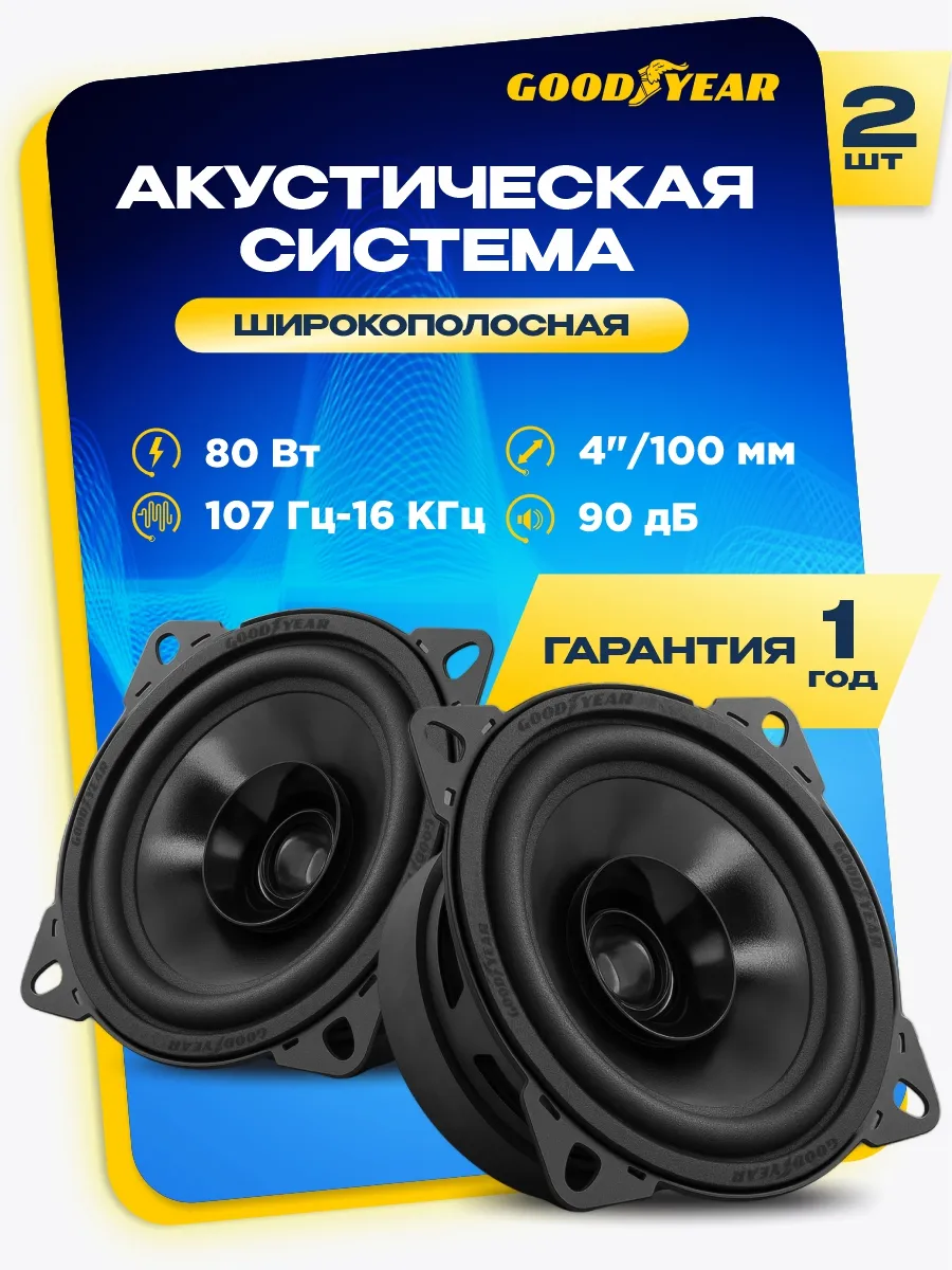 Колонки в машину GY-С-100 10 см