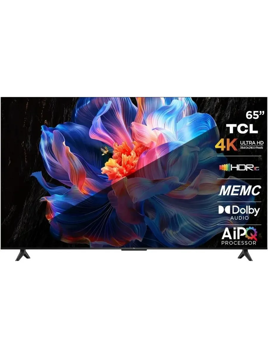 Телевизор 65" 65P6K, черный TCL 432624590 купить в интернет‑магазине Wildberries