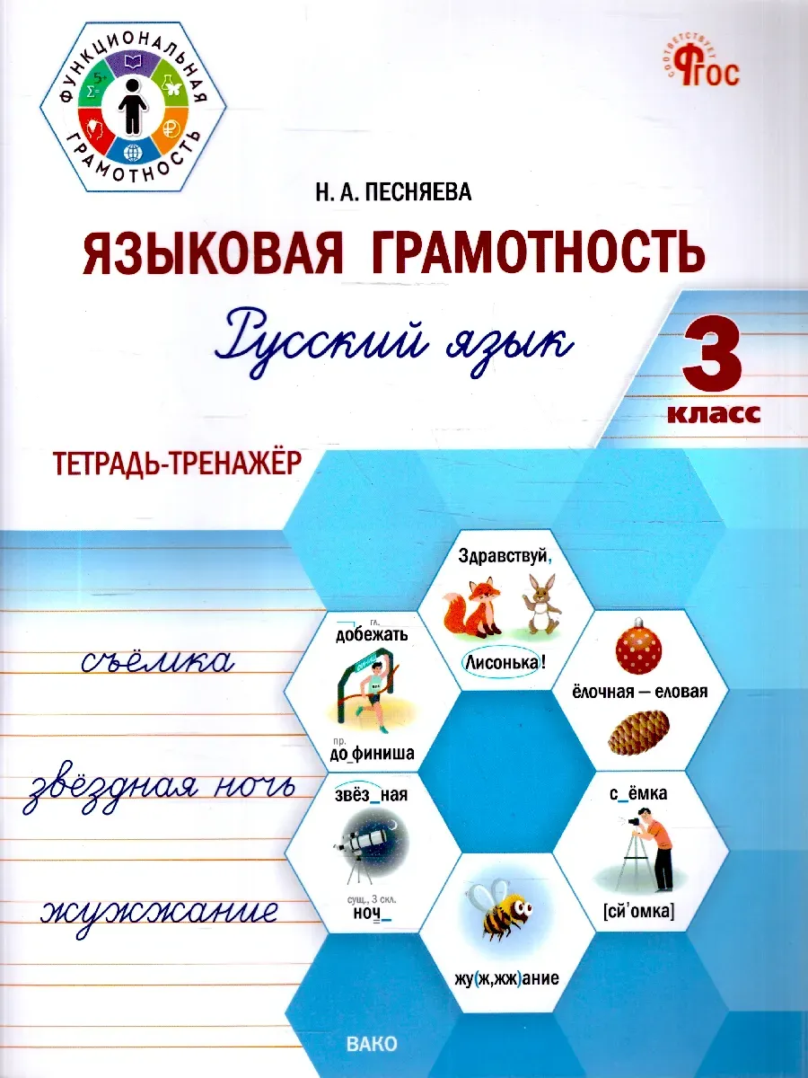 Русский язык 3 класс. Языковая грамотность. Тетрадь-тренажёр