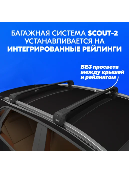 LUX Багажник Scout 2 на Hyundai Tucson 4 внедорожник 2020-, черный, фото 2