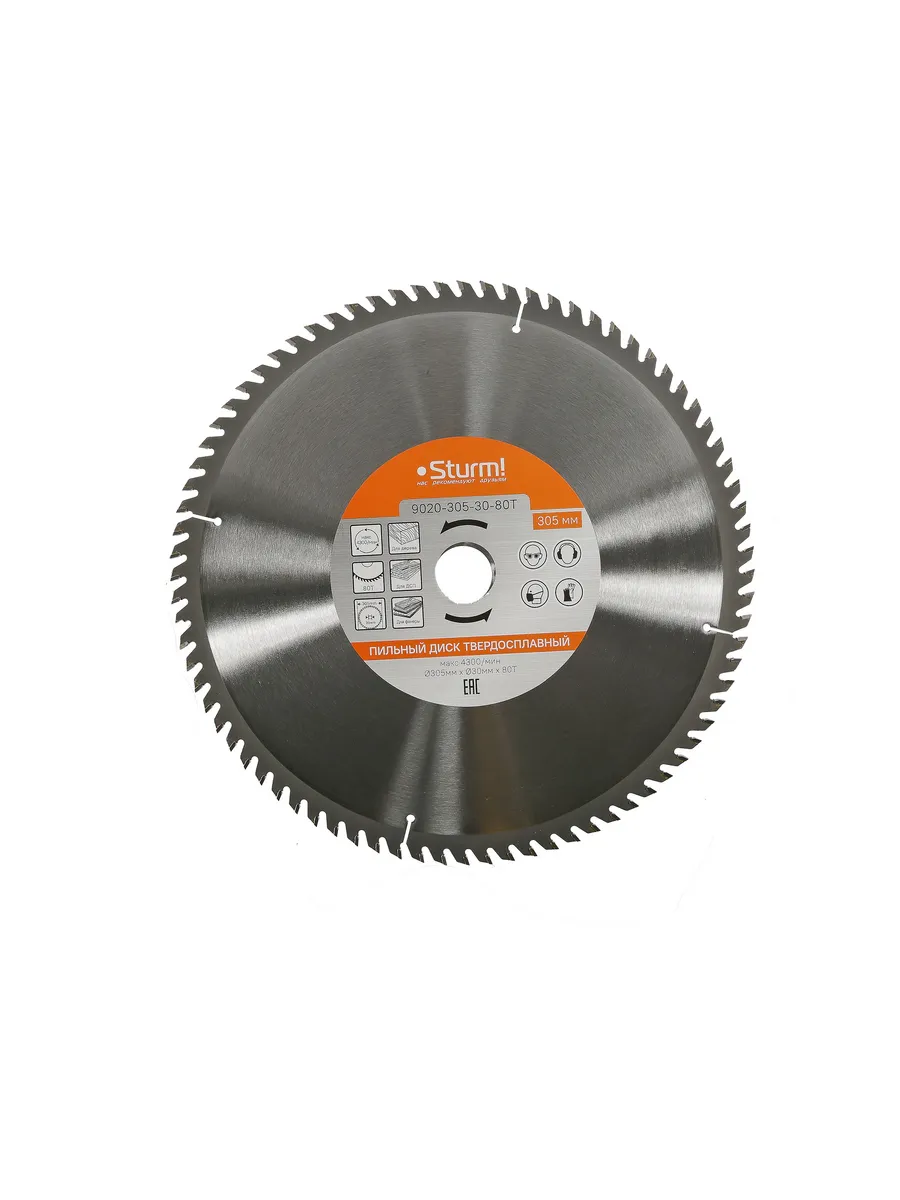 Пильный диск по дереву 305x30 мм, 80 зубьев, 9020-305-30-80T