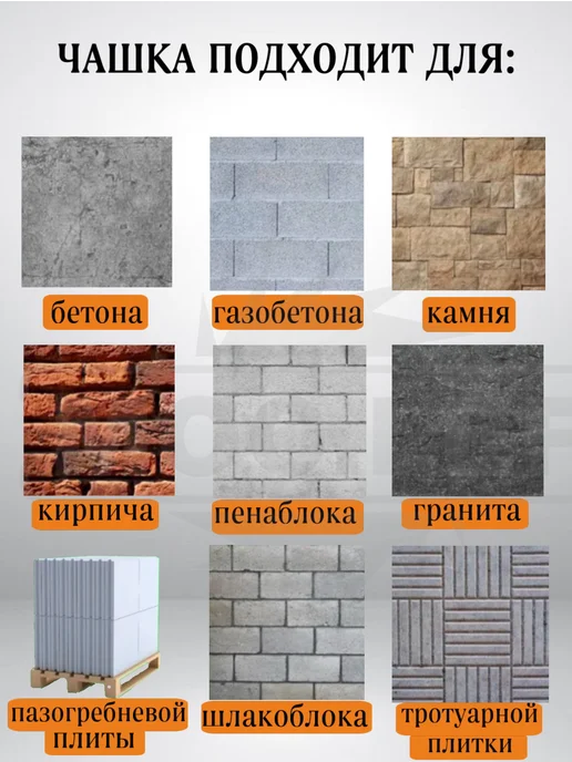 чашка алмазная Сегмент 125мм зачистная двухрядная, 180мм турбо, фото 4