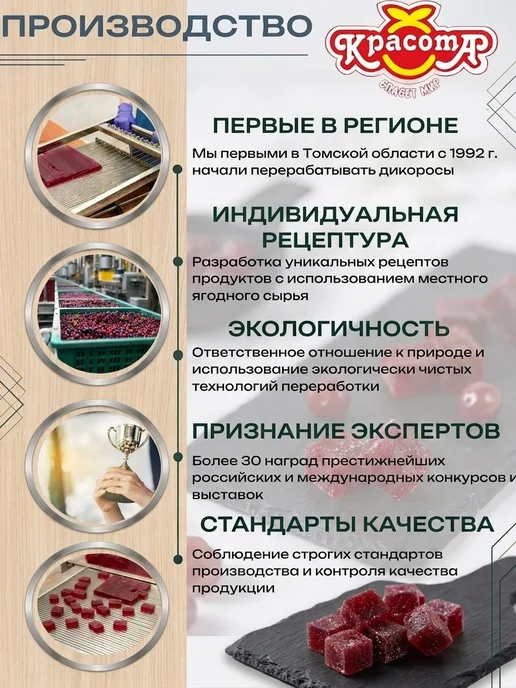 Красота СМ Натуральный мармелад без сахара Брусника, вариант, фото 7
