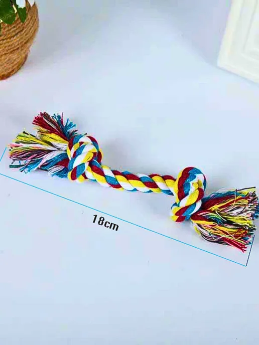 TOP TOVAP Игрушки для собак щенков плетеные грейфер, 3 шт, фото 7