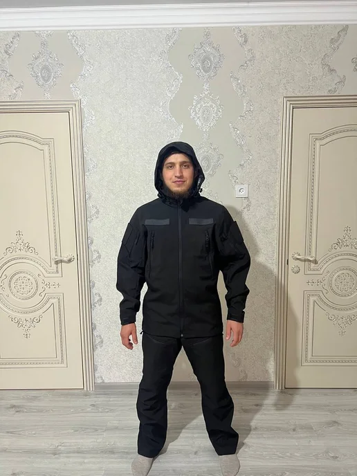 KHALIL Костюм мембранный Soft Shell черный СПН, черный, фото 4