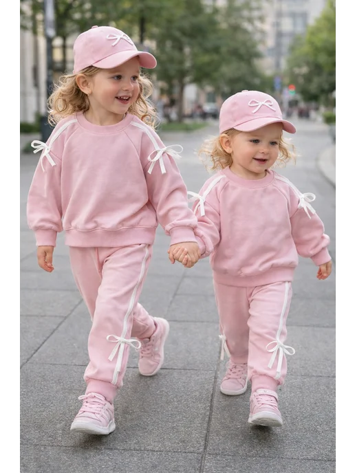 Eva&Maria Костюм спортивный в садик, белый, фото 4