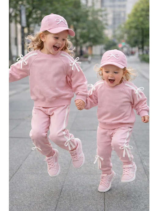 Eva&Maria Костюм спортивный в садик, белый, фото 5