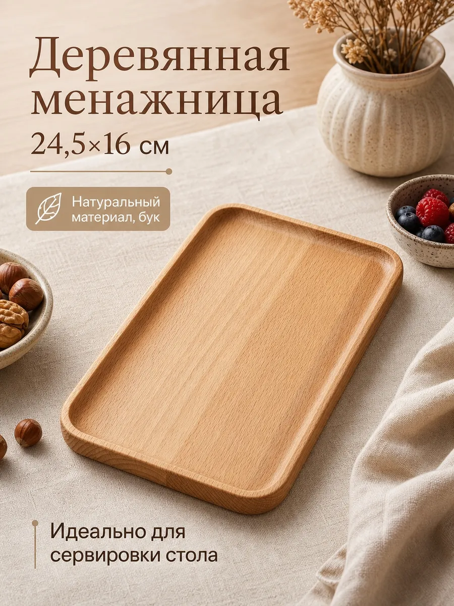 Менажница деревянная