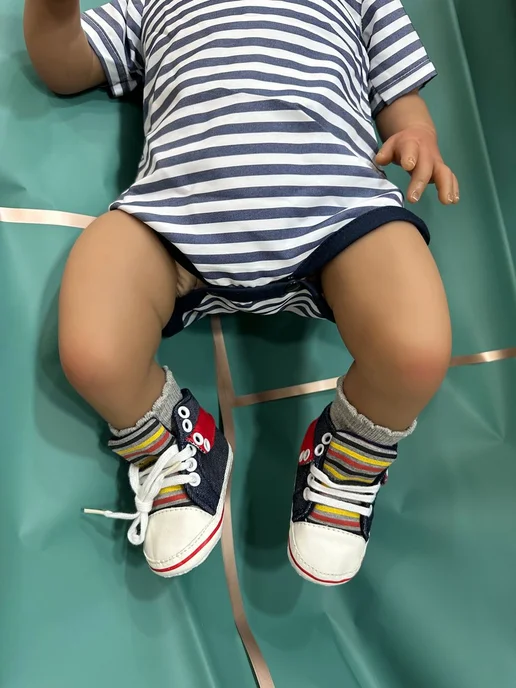 M&Mansurov baby пинетки детские джинсовые, синий
