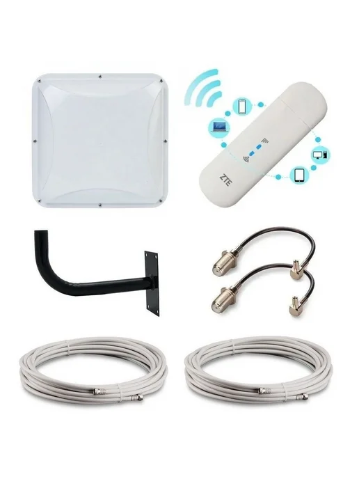 Комплект мобильного 3G 4G интернета с WiFi модемом ZTE MF79U, 3 г, 4 г