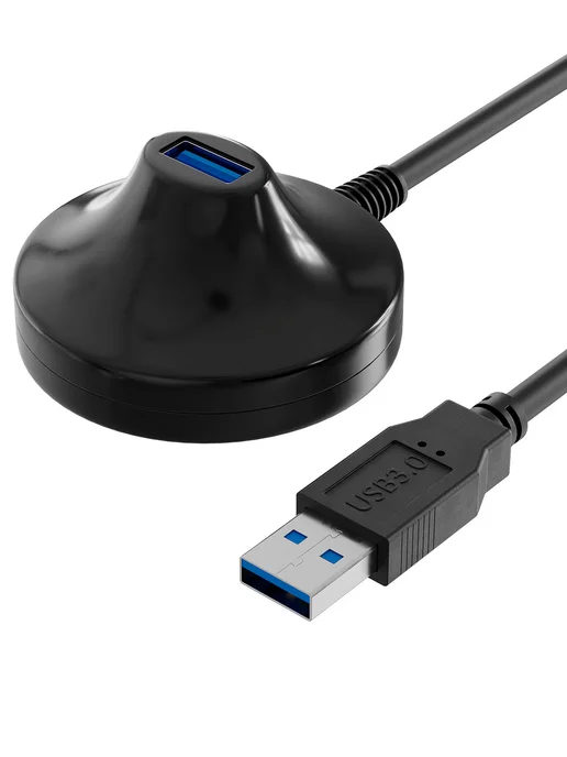 GSMIN Кабель удлинитель с подставкой USB 3.0 (0.8 м), 0,8 м, фото 2