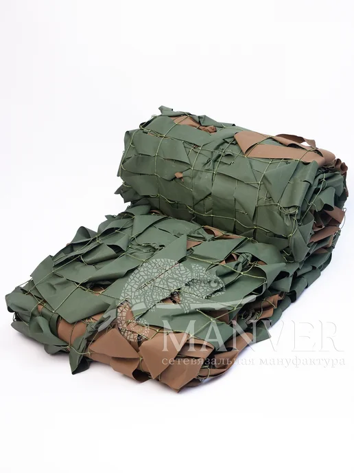 MANVER Маскировочная армейская сеть Бор 1,5х5 м, 1.5x5 м, 5 м, фото 5