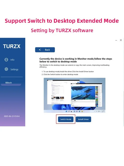 TURZX Монитор 8.8дюймовый + SD карта 64Gb CPU Ram HDD, 64 ГБ, фото 2