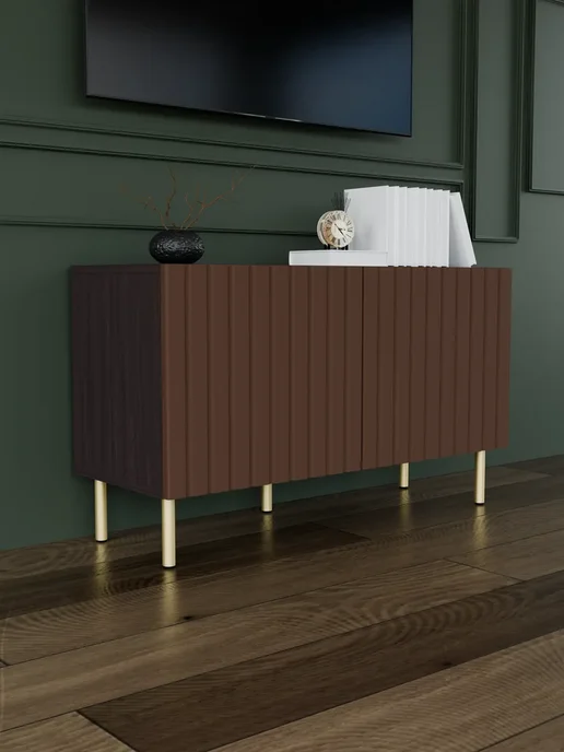 ИЗУМЛИТ Тумба под телевизор Вертикаль 200х44х36.6 см, 100x44x36.6 см