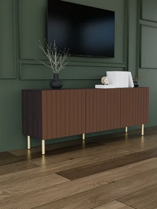 ИЗУМЛИТ Тумба под телевизор Вертикаль 200х44х36.6 см, 150x44x36.6 см