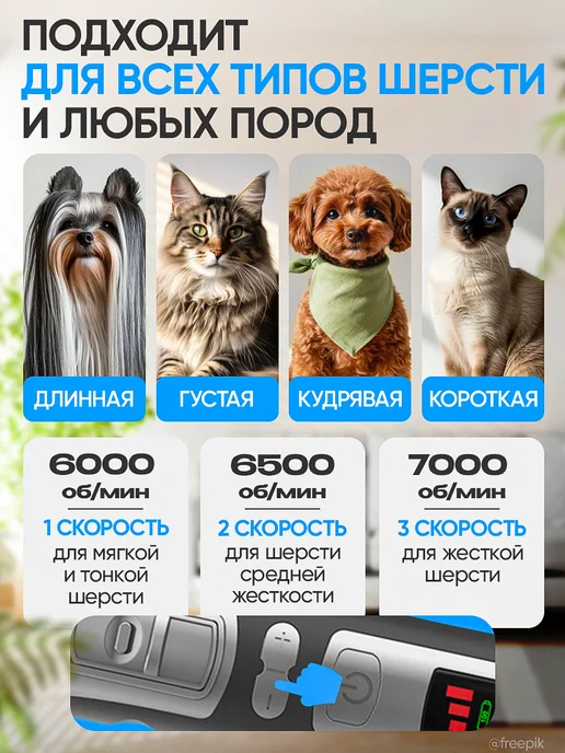 Cobber Машинка для стрижки собак и кошек, черный, фото 3