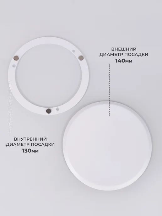 Родфер Ревизионный Люк140 Белый металлический на магнитах, белый, фото 2