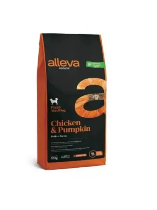 Сухой корм Alleva Натурал Тыквой. для собак, щенки, курица, 12 кг, фото 2