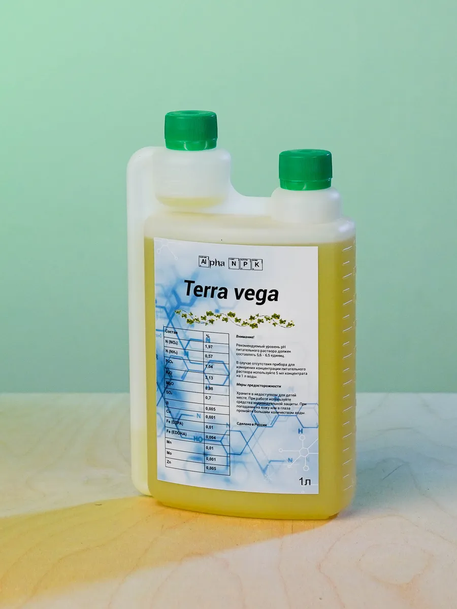 Удобрение для почвы на стадию роста Terra vega 1л
