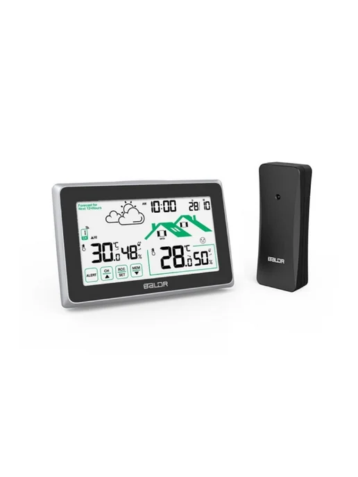 BALDR Метеостанция B0340ST2H2R-V8-BLACK, черный