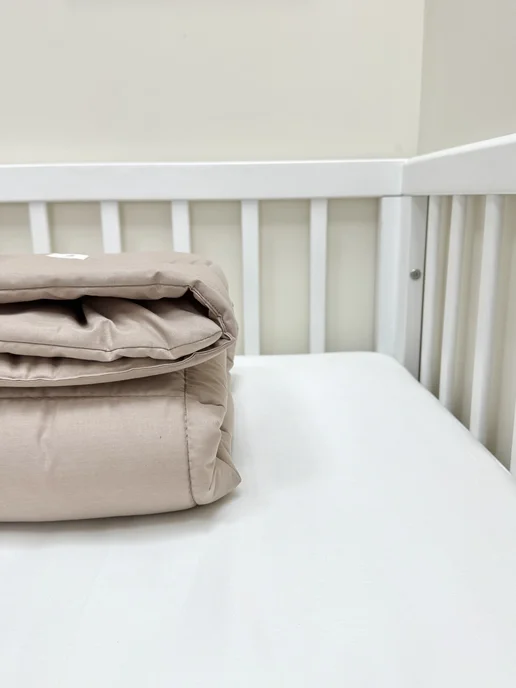 MamiBro Одеяло детское для новорожденных в кроватку, коричневый, фото 3