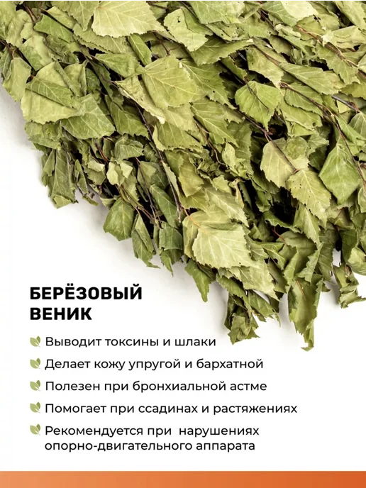 Веник для бани березовый 1 шт с удобной ручкой, 2 шт, фото 4