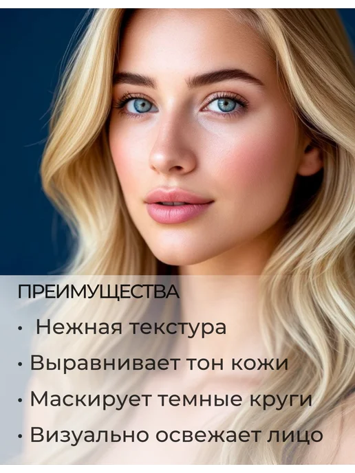 BIELITA Консилер для лица и кожи вокруг глаз Luxury, бежевый, фото 2