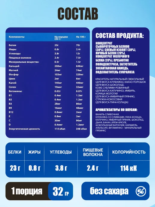 Ruslabnutrition Протеин MIX PROTEIN для похудения 800г карамель, 800 г, фото 8