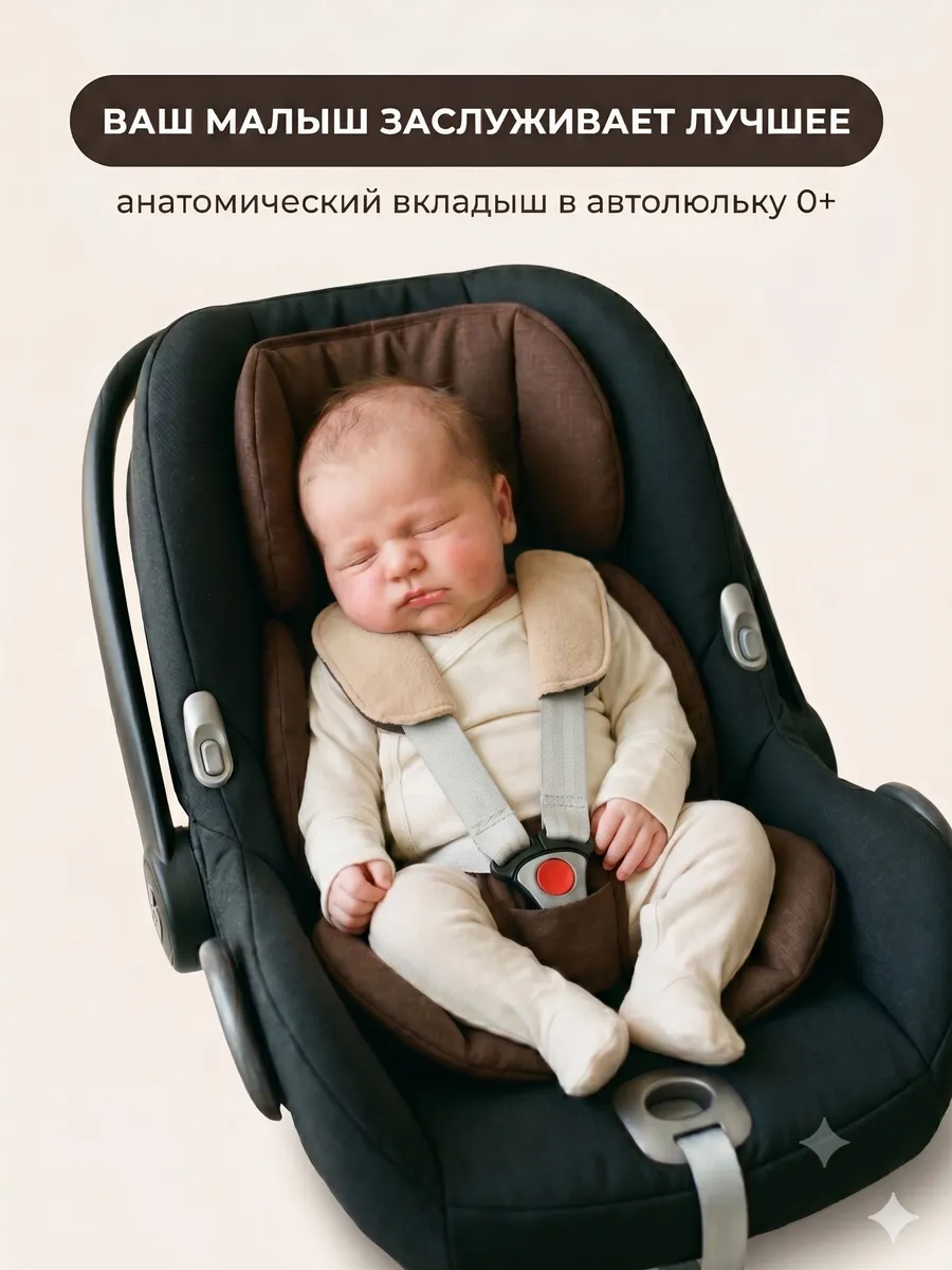 Вкладыш в коляску матрасик в автолюльку 48 х 68 см