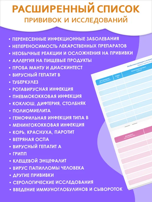 Plan4you Детский сертификат календарь прививок, зеленый, фото 2
