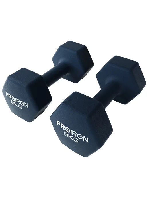 PROIRON Гантели 6 кг 2 шт для фитнеса женские, мужские, 8 кг, 2 шт, фото 6