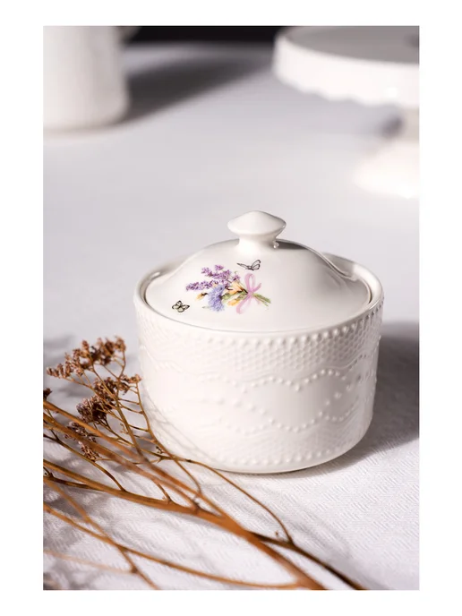 BILLIBARRI Сахарница "Queen Lace" 250мл, фарфор, 250 мл